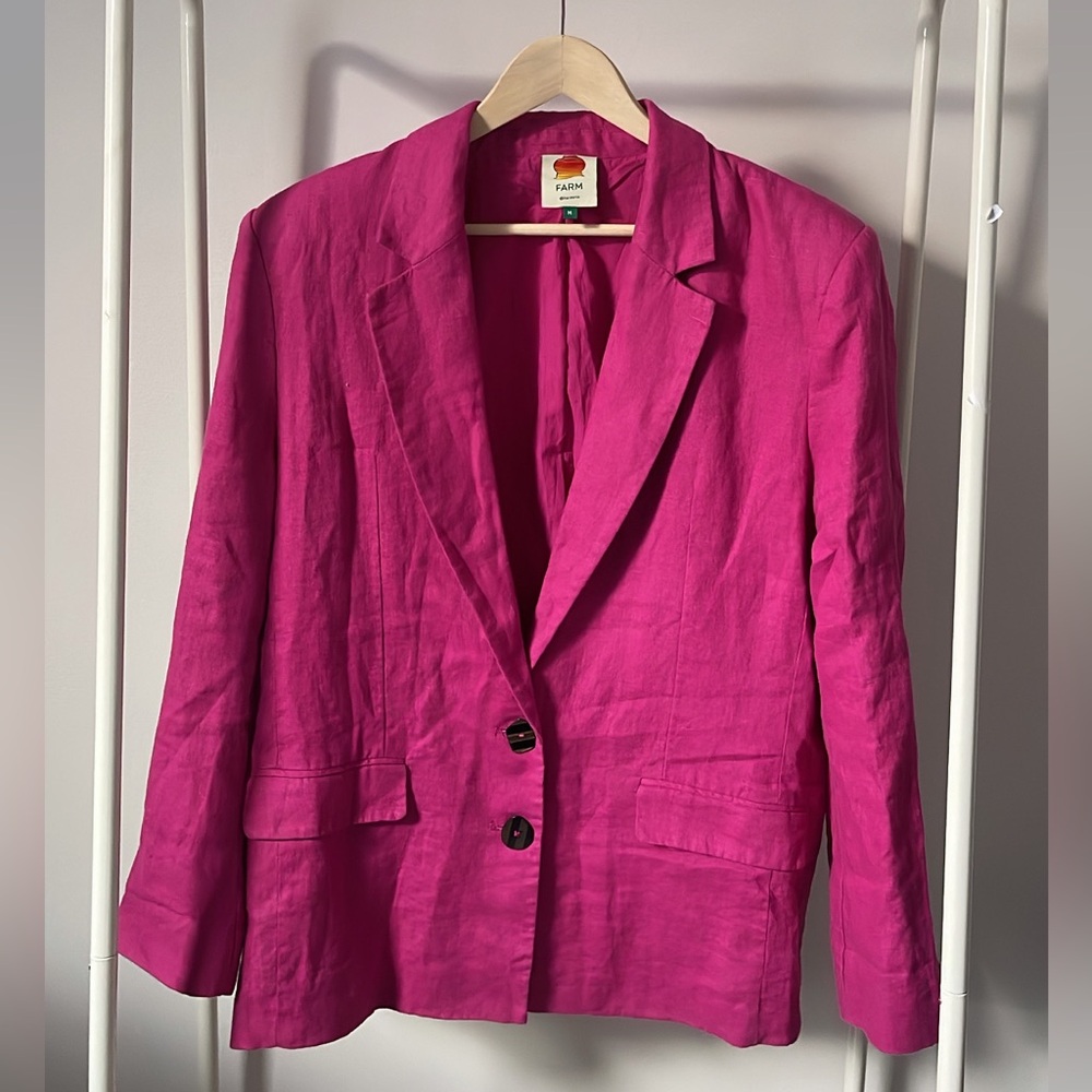 Farm Rio Linen Blazer - Picture 2 of 2